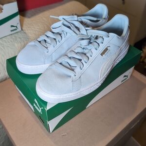 Puma Suede Classic Sneakers in Light Blue
